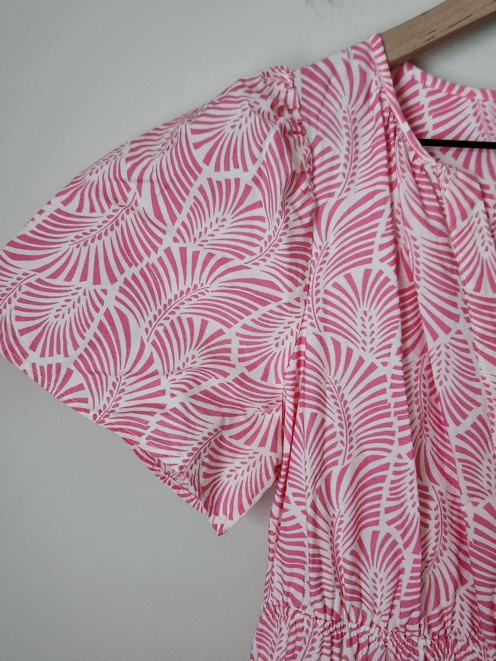 Anthropologie | The Somerset 100% Cotton Maxi Dress Raspberry Motif - Size S - Picture 4 of 12